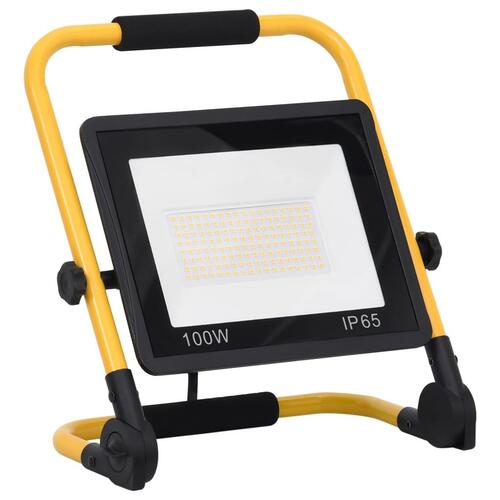 LED-projektør med håndtag 100 W kold hvid