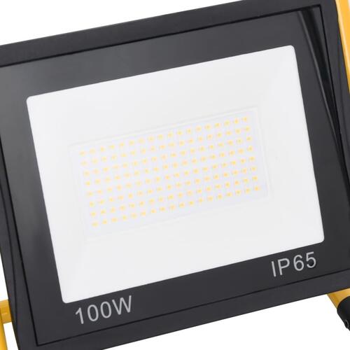 LED-projektør med håndtag 100 W kold hvid