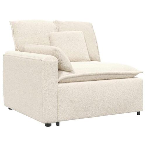 Modulsofa med hynder cremefarvet