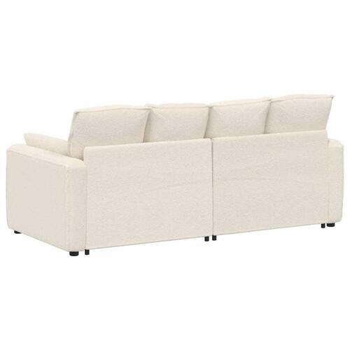 Modulsofa med hynder cremefarvet
