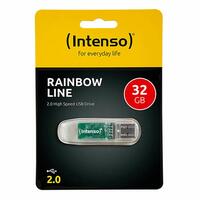 USB-stik INTENSO 3502480 32 GB Sort Gennemsigtig 32 GB DDR3 SDRAM