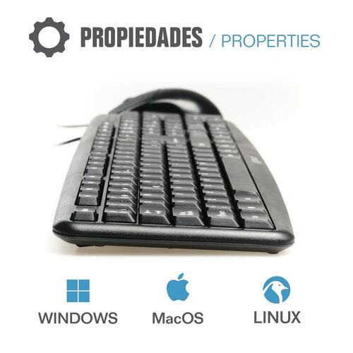 Tastatur og mus iggual COM-CK-BASIC QWERTY USB