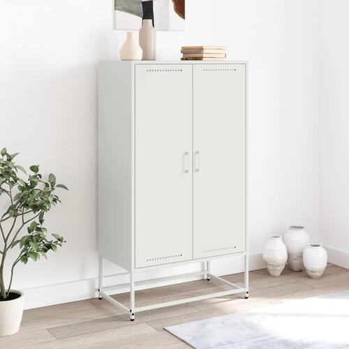 Skab 68,5x38,5x123,5 cm stål lyserød