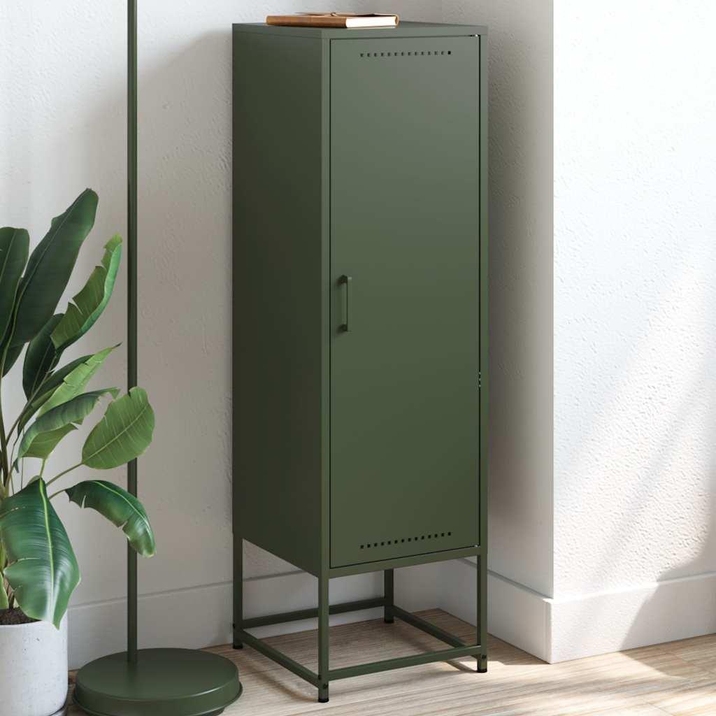 Skab 36x39x123 cm stål olivengrøn