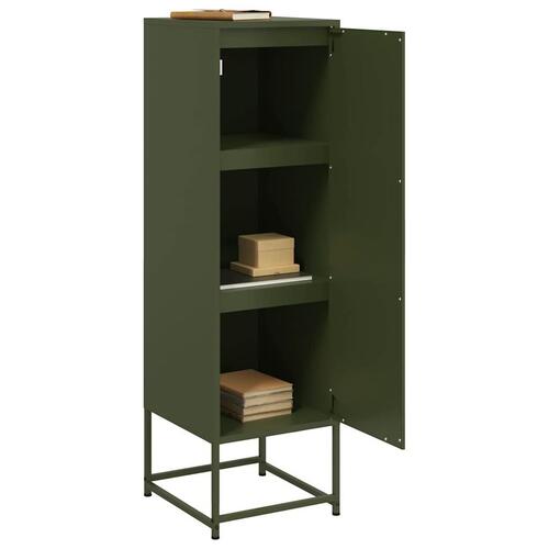 Skab 36x39x123 cm stål olivengrøn