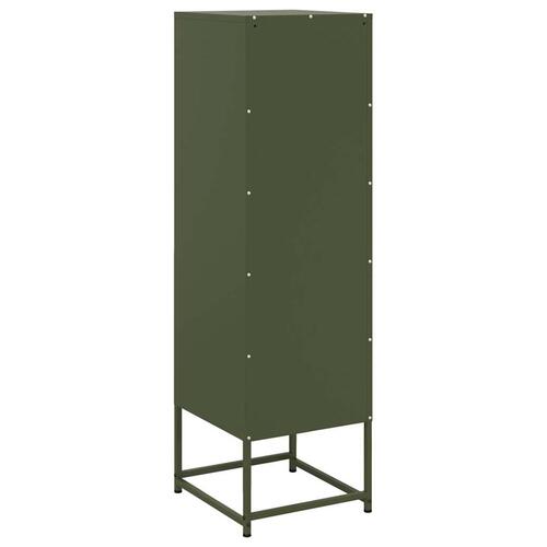 Skab 36x39x123 cm stål olivengrøn