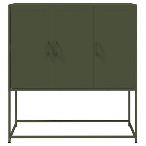 Skab 100,5x39x107 cm stål olivengrøn