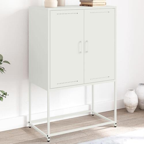 Skab 68,5x38,5x107 cm stål hvid