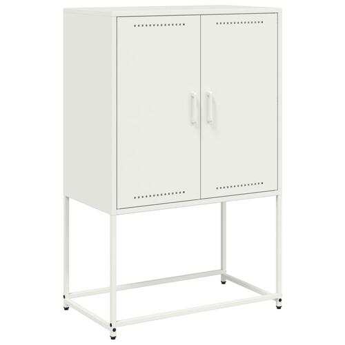Skab 68,5x38,5x107 cm stål hvid