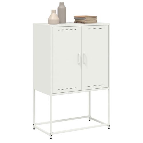 Skab 68,5x38,5x107 cm stål hvid
