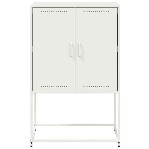 Skab 68,5x38,5x107 cm stål hvid
