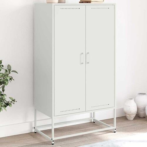 Skab 68,5x38,5x123,5 cm stål hvid