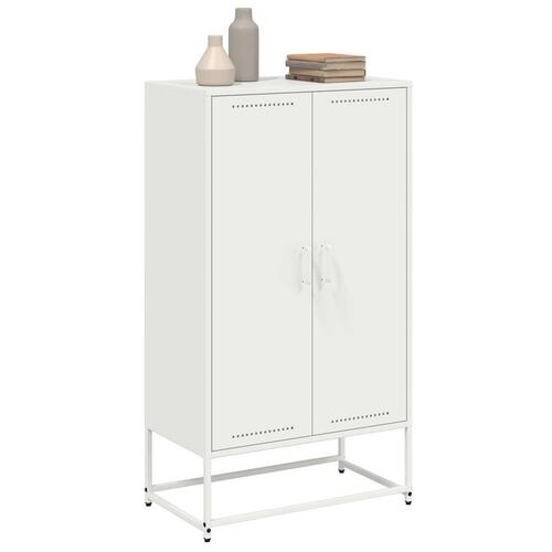 Skab 68,5x38,5x123,5 cm stål hvid