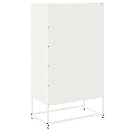 Skab 68,5x38,5x123,5 cm stål hvid