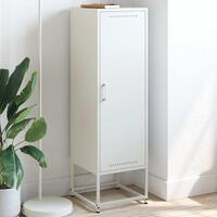 Skab 36x39x123 cm stål hvid