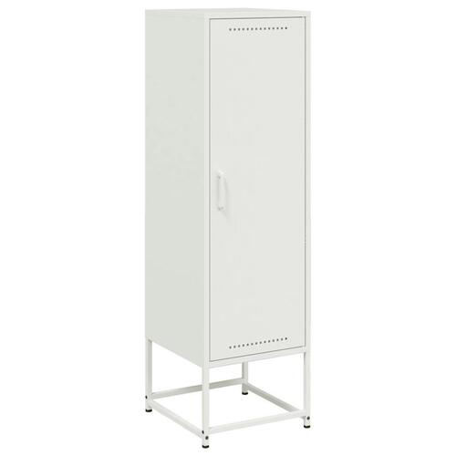Skab 36x39x123 cm stål hvid