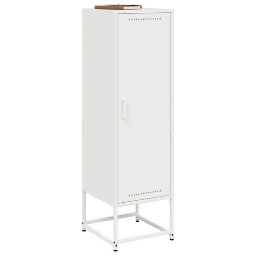 Skab 36x39x123 cm stål hvid