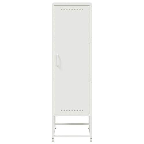 Skab 36x39x123 cm stål hvid