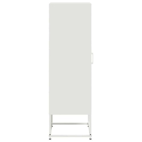 Skab 36x39x123 cm stål hvid