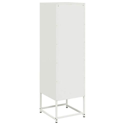 Skab 36x39x123 cm stål hvid