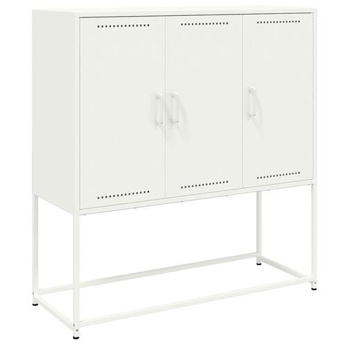 Skab 100,5x39x107 cm stål hvid