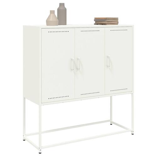 Skab 100,5x39x107 cm stål hvid