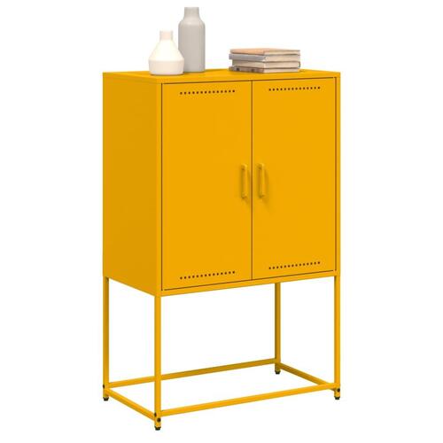 Skab 68,5x38,5x107 cm stål sennepsgul