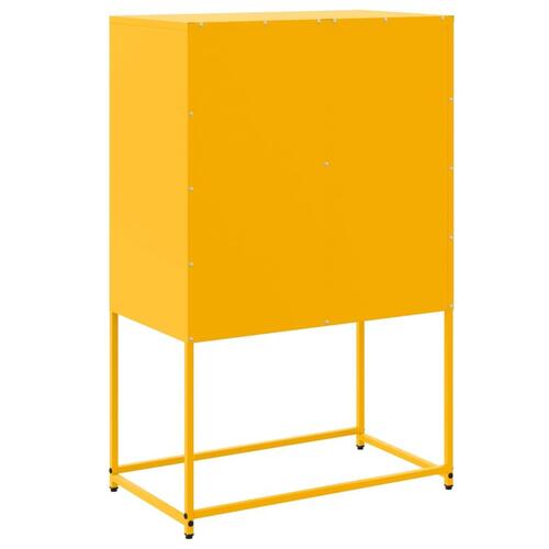 Skab 68,5x38,5x107 cm stål sennepsgul