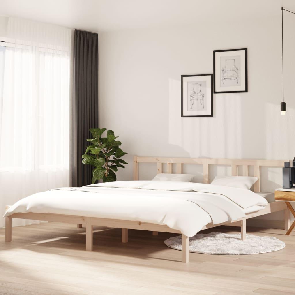 Sengeramme 180x200 cm massivt fyrretræ