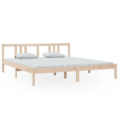 Sengeramme 180x200 cm massivt fyrretræ