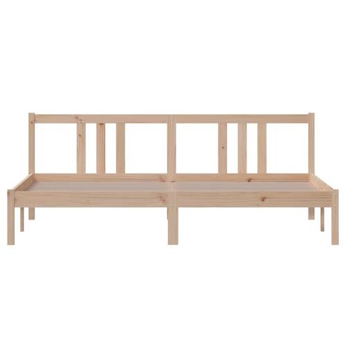 Sengeramme 180x200 cm massivt fyrretræ