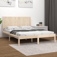 Sengeramme uden madras 200x200 cm massivt fyrretræ