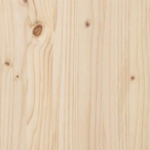 Sengeramme uden madras 200x200 cm massivt fyrretræ