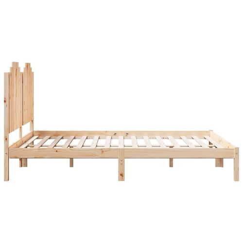Ekstra lang sengeramme uden madras 140x210 cm massivt træ