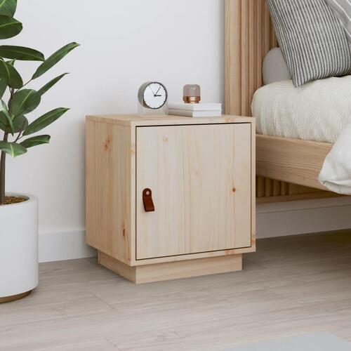 Sengebord 40x34x45 cm massivt fyrretræ