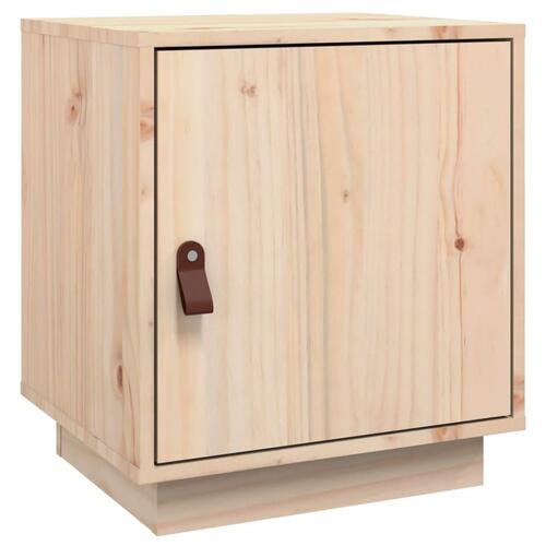 Sengebord 40x34x45 cm massivt fyrretræ
