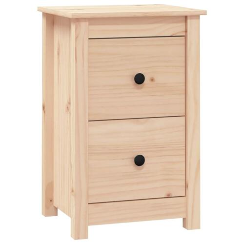 Sengebord 40x35x61,5 cm massivt fyrretræ