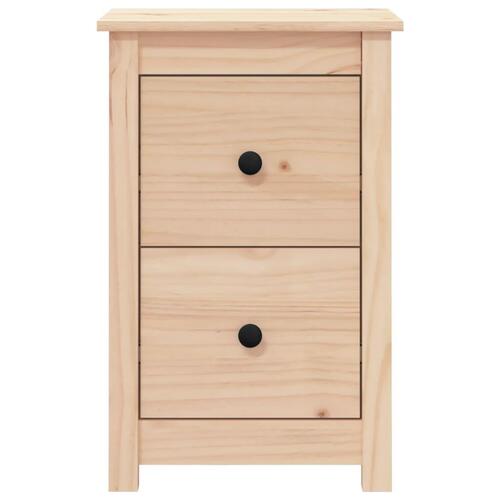 Sengebord 40x35x61,5 cm massivt fyrretræ