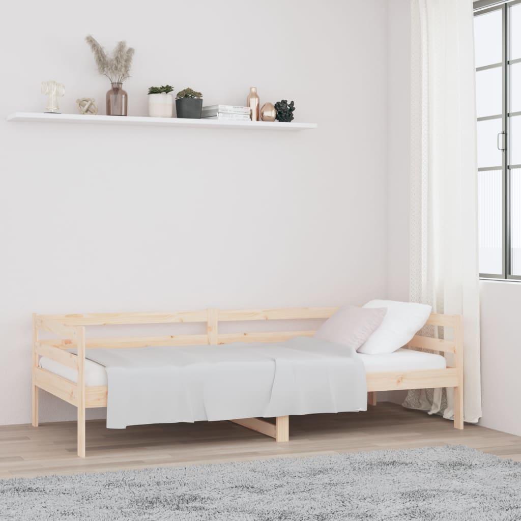 Daybed uden madras 80x200 cm massivt fyrretræ