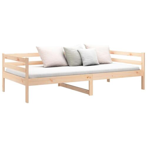 Daybed uden madras 80x200 cm massivt fyrretræ