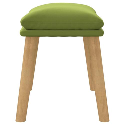 Fodskammel 45x29,5x35 cm fløjl lysegrøn