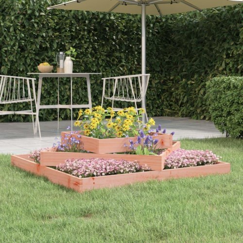 Plantekasse i massivt douglasgran - 112 x 112 x 27 cm
