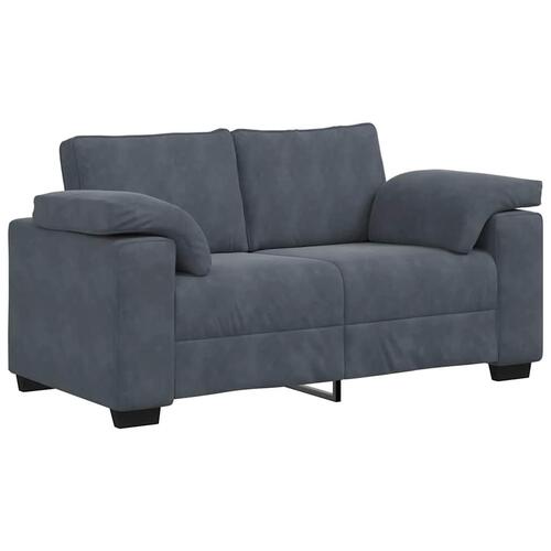 Elskovssofa 120 cm fløjl mørkegrå