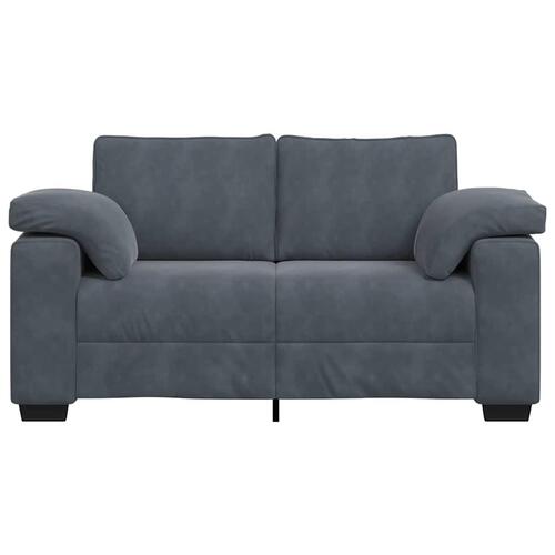 Elskovssofa 120 cm fløjl mørkegrå