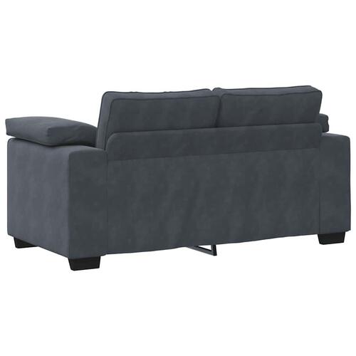 Elskovssofa 120 cm fløjl mørkegrå