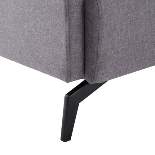 2-personers sofa stofbeklædning 115 x 60 x 67 cm lysegrå