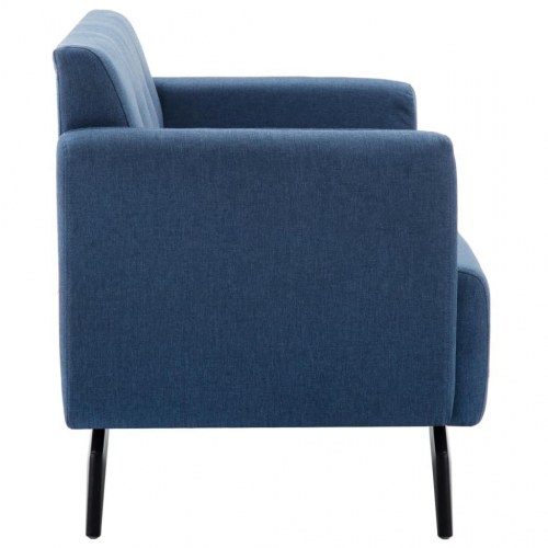 2-personers sofa 115x60x67 cm stofbetræk blå
