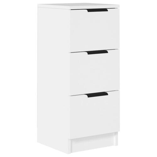 Skænk 30x30x70 cm konstrueret træ hvid (OUTLET A+)