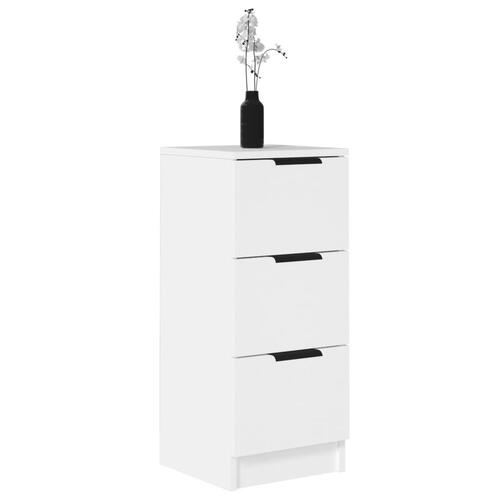 Skænk 30x30x70 cm konstrueret træ hvid (OUTLET A+)