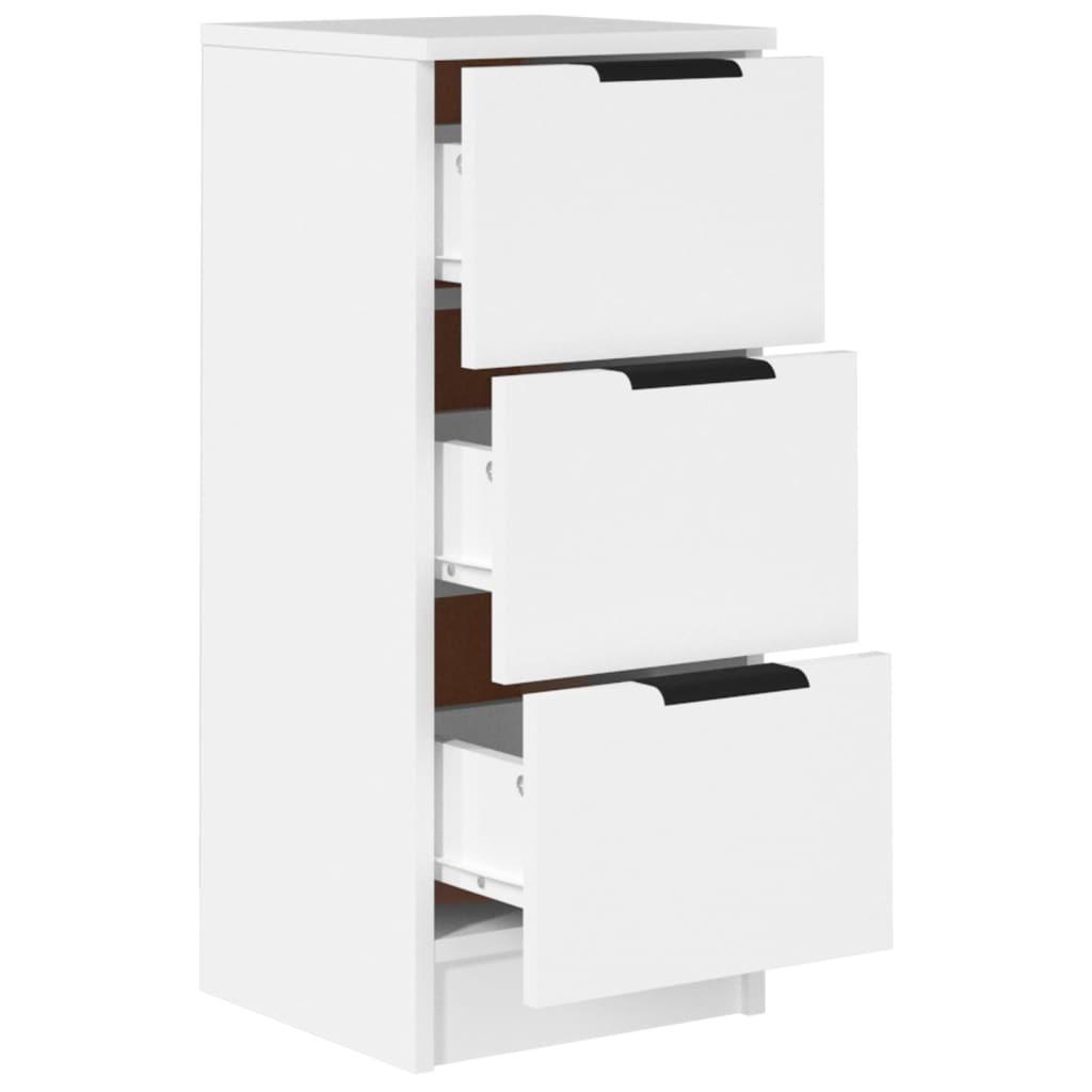 Skænk 30x30x70 cm konstrueret træ hvid (OUTLET A+)